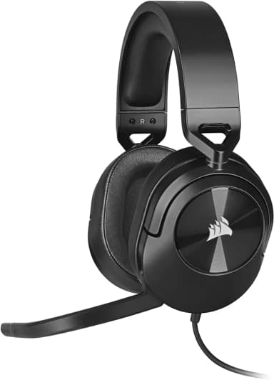 Corsair HS55 Stereo black gaming headset.
