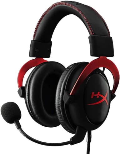 HyperX Cloud 2 gaming headset with a detachable microphone and memory foam ear cushions.