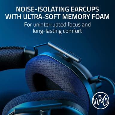 Razer BlackShark V2 Pro with noise-isolating earcups and ultra-soft memory foam