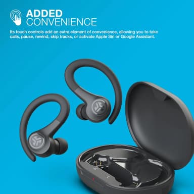 JLab Go Air Sport earbuds with touch controls for convenience