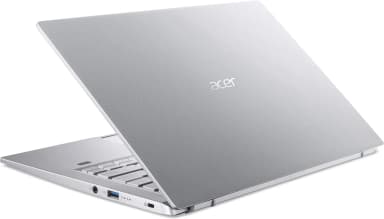 Back side view of Acer Swift 3 14 showing its slim profile and ports