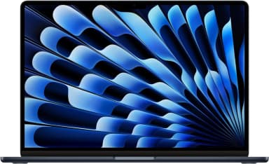 Front view of Apple MacBook Air 15-inch M3 with vibrant display
