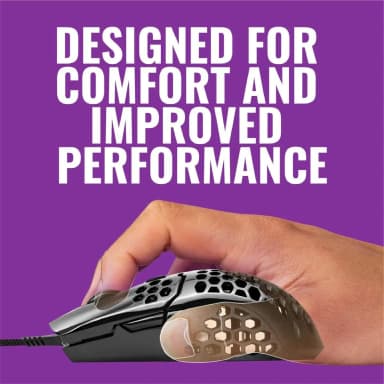 Hand using Cooler Master MM710 mouse designed for comfort