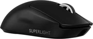 Side view of Logitech G Pro X Superlight 2 in black