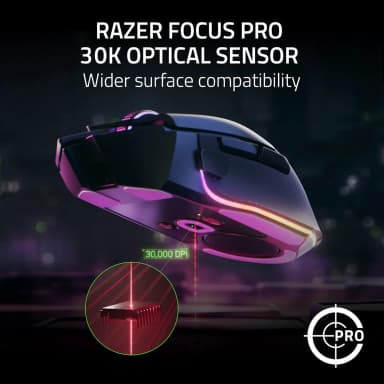 Razer Basilisk V3 Pro with Focus Pro 30K optical sensor