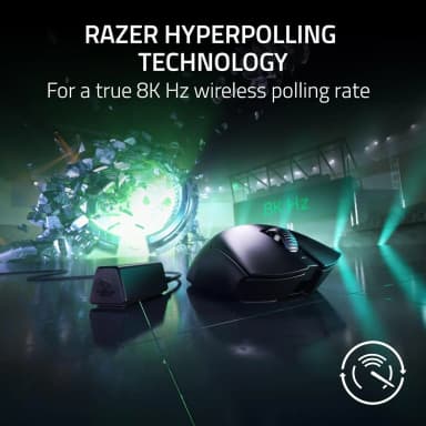 Razer DeathAdder V3 Pro featuring HyperPolling technology for 8K Hz wireless rate