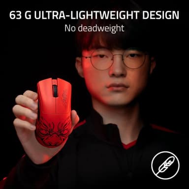Razer DeathAdder V3 Pro Faker Edition with 63g ultra-lightweight design