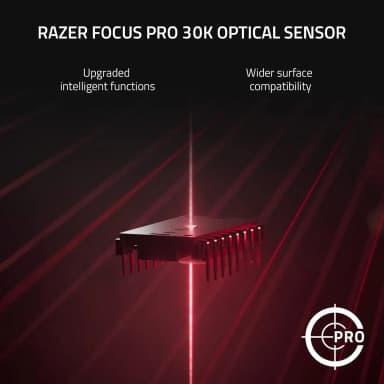 Razer Naga V2 Pro featuring Focus Pro 30K optical sensor