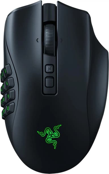 Top view of Razer Naga V2 Pro gaming mouse