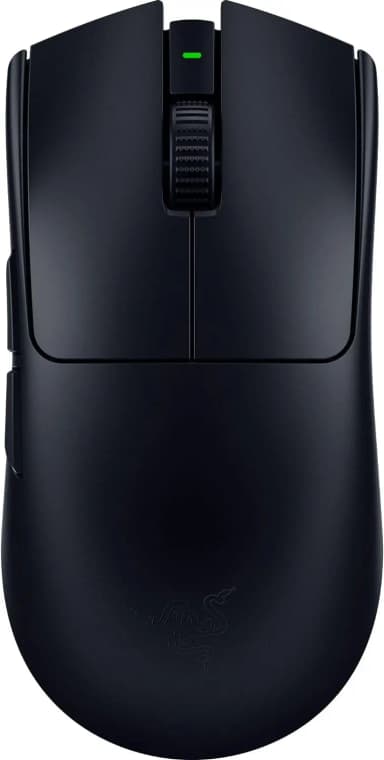 Razer Viper V3 Pro black, top view, ultra-lightweight gaming mouse