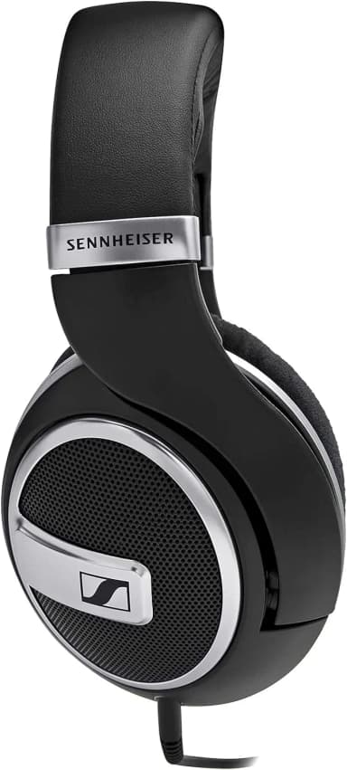 Sennheiser HD 599 SE headphones, side view, great for glasses wearers.