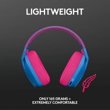 Logitech G435 Lightspeed lightweight and comfortable gaming headset