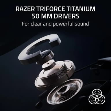 Razer BlackShark V2 Pro with TriForce Titanium 50mm drivers for clear and powerful sound