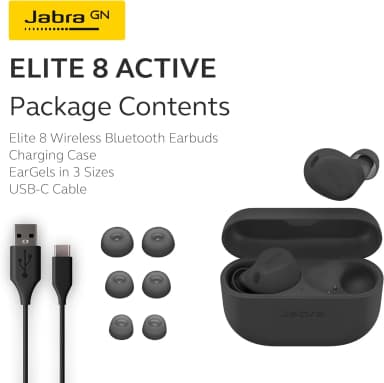 Jabra Elite 8 Active earbuds unboxing contents