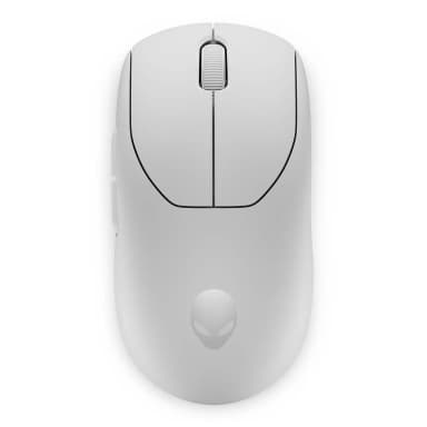 Alienware Pro Wireless Gaming Mouse in Lunar Light white color