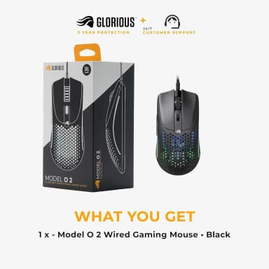 Glorious Model O 2 wired gaming mouse with packaging