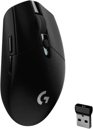 Black Logitech G305 Lightspeed wireless gaming mouse
