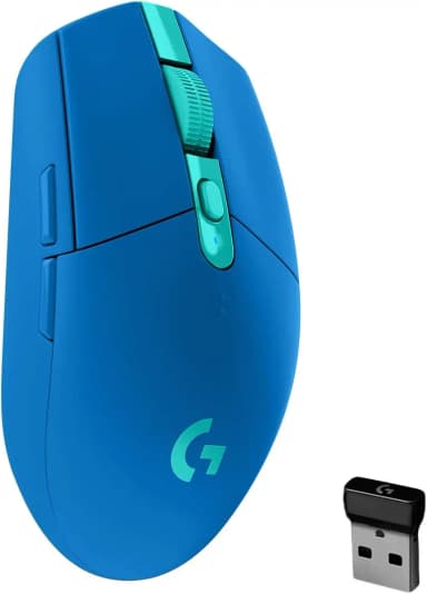 Blue Logitech G305 Lightspeed wireless gaming mouse