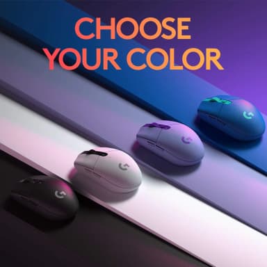 Logitech G305 Lightspeed wireless gaming mouse in multiple colors