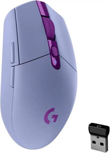 Lilac Logitech G305 Lightspeed wireless gaming mouse