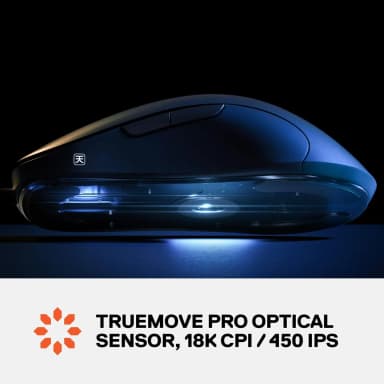 SteelSeries Sensei Ten featuring TrueMove Pro sensor with 18K CPI and 450 IPS