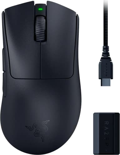 Razer DeathAdder V3 Pro in black with 8000Hz HyperPolling technology